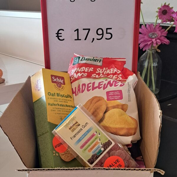 doos met te goed om weg te gooien producten