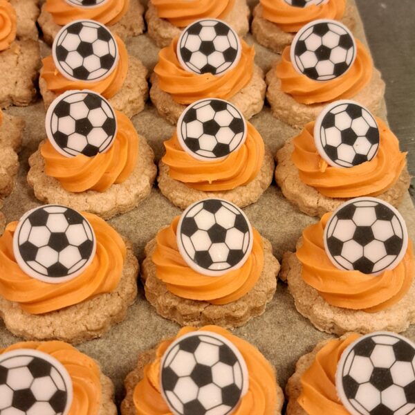 Cremekoekjes voetbal 2 stuks gl vrij